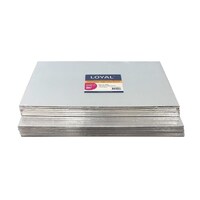 Rectangle Masonite Board Silver