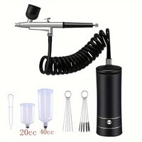 Black Rechargeable Cordless Airbrush-Kit