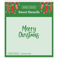 Christmas Script Stencil