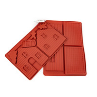 Large GINGERBREAD HOUSE (2 pieces) Silicone Mould