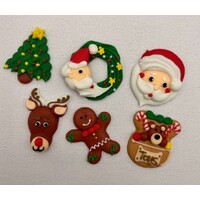 Christmas Joy 6 Pack Decorations