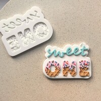 Sweet One Fondant Stamp & Cookie Cutter