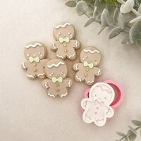 Small Gingerbread Man - Fondant Stamp & Cookie Cutter