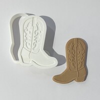 Cowboy Boot - Fondant Stamp & Cookie Cutter